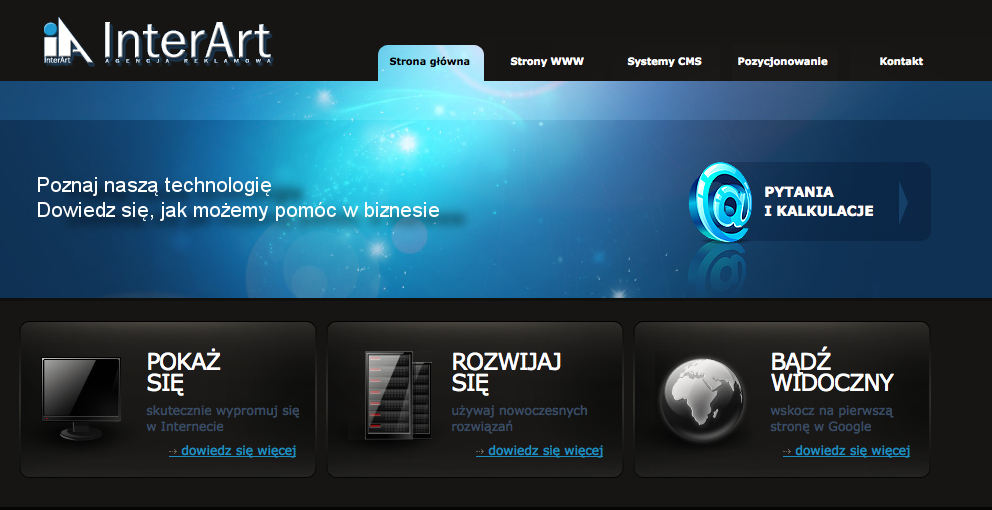 Strony internetowe z systemem CMS